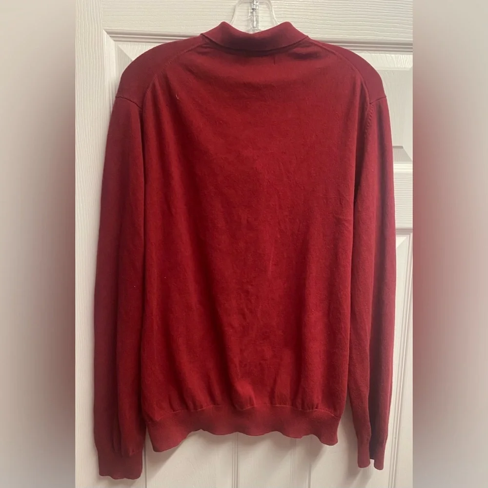 Eddie Bauer Men’s Cashmere/Cotton Blend Pullover Button Sweater Size Large - Picture 5 of 5